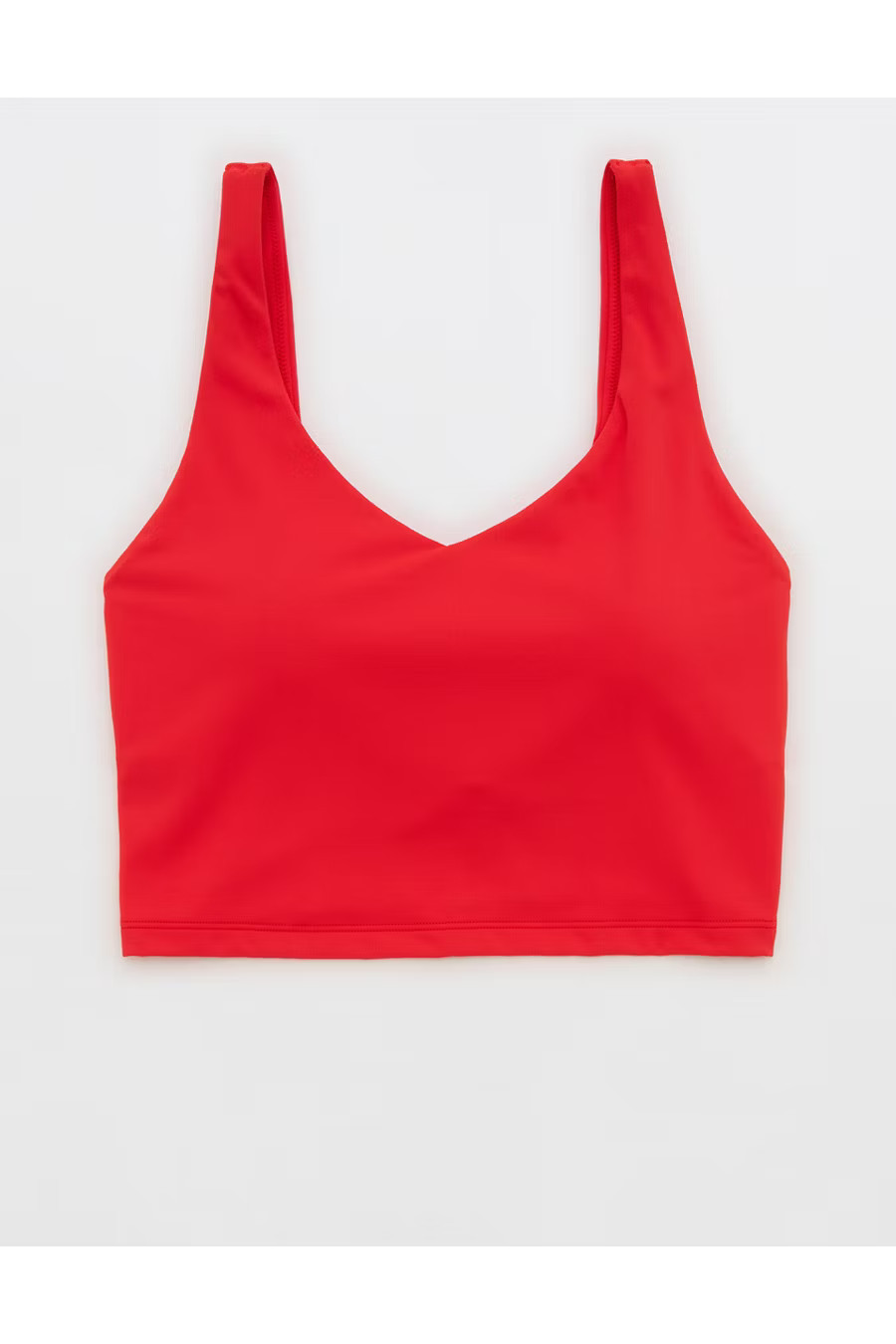 OFFLINE By Aerie Real Me Low Key Longline Sports Bra Women's Bright Red XXS | Aerie