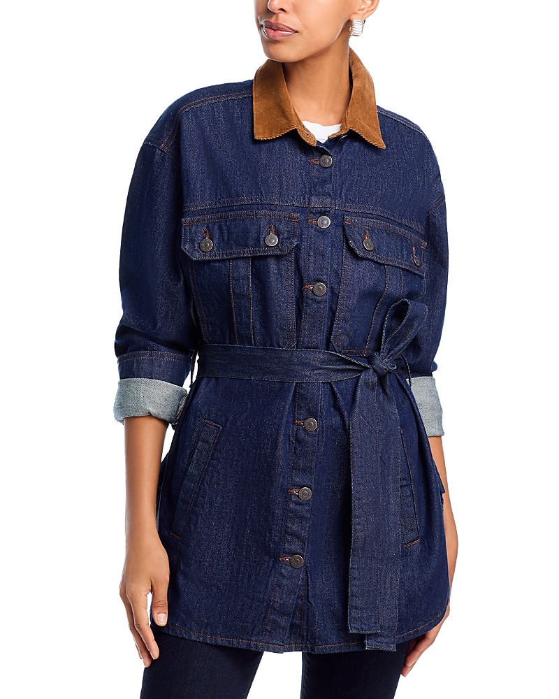 Veronica Beard Mikaela Tie Waist Shacket | Bloomingdale's (US)