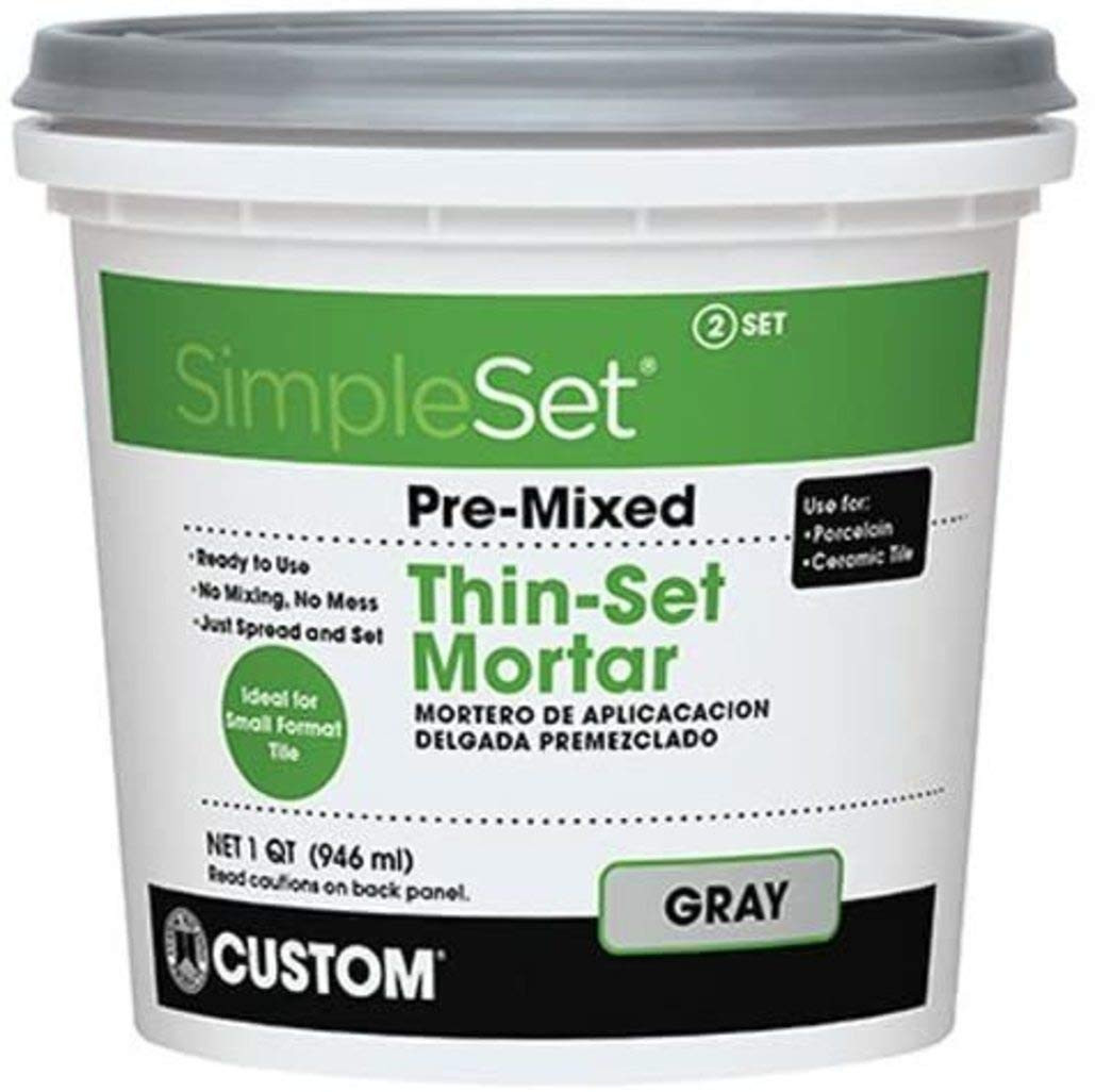 SimpleSet Pre-Mixed Thin-Set Mortar 1 QT | Amazon (US)