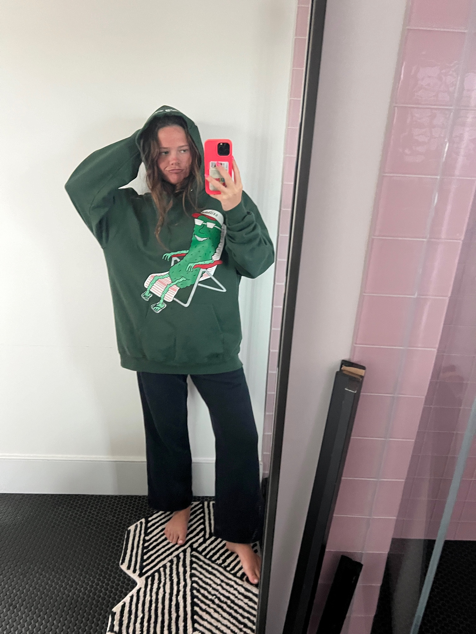 Rainy Day Fit 🔥🔥 I’m so obsessed with #grillospickles yall. These sweat pants are also my favorites ever nike is the best ❤️

#LTKSeasonal #LTKHome #LTKFindsUnder50