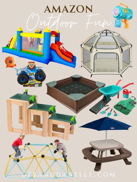 The warm Summer weather is here so it’s time to get those kiddos outside! Our grandkids love playing outdoors and spend hours riding bikes and jumping in the bouncy house when they are here. 

#LTKGiftGuide #LTKSeasonal #LTKKids