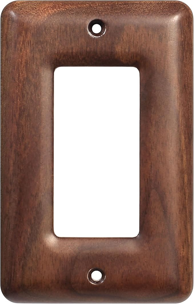 North American Walnut Switchplates and Outlet Covers Decorative Solid Wood Light Switch Cover for... | Amazon (US)
