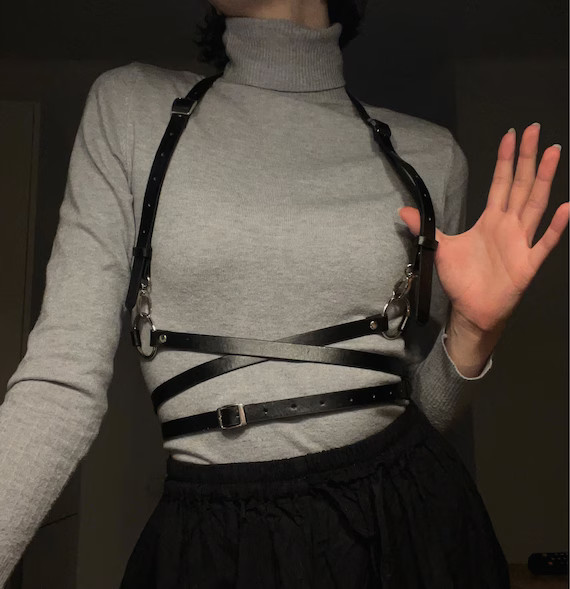 Waist Harness Belt Strappy Belt Women Men Gothic. Harness Belts Body Bondage Waist Straps Punk Ro... | Etsy (US)