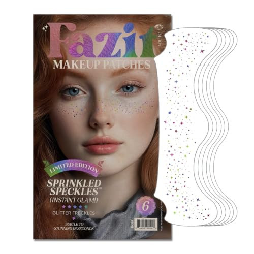 Fazit Makeup Patches - Sprinkled Speckles - Glow Up Make-Up Patches - Cute Glitter Makeup Accessories for Women - Cosmetic Glitter for Face | Amazon (US)