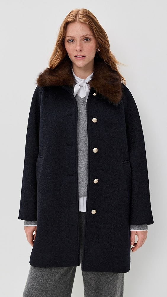 Boucle Wool Half Coat | Shopbop