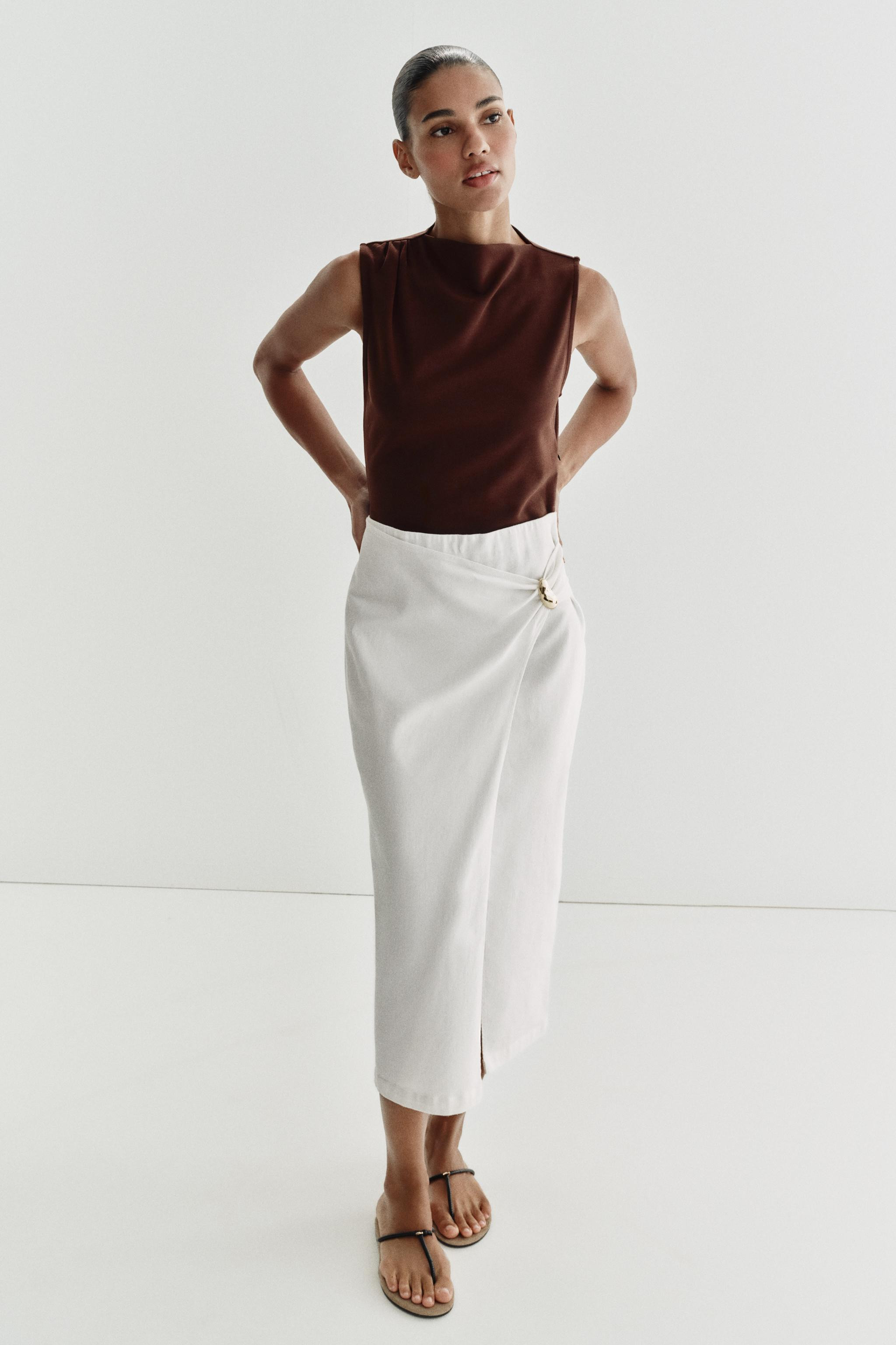 COMBINATION HARDWARE MIDI DRESS | Zara US
