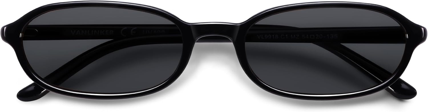 VANLINKER Trendy 90s Slim Thin Rectangle Sunglasses for Women Men VL9918 | Amazon (US)