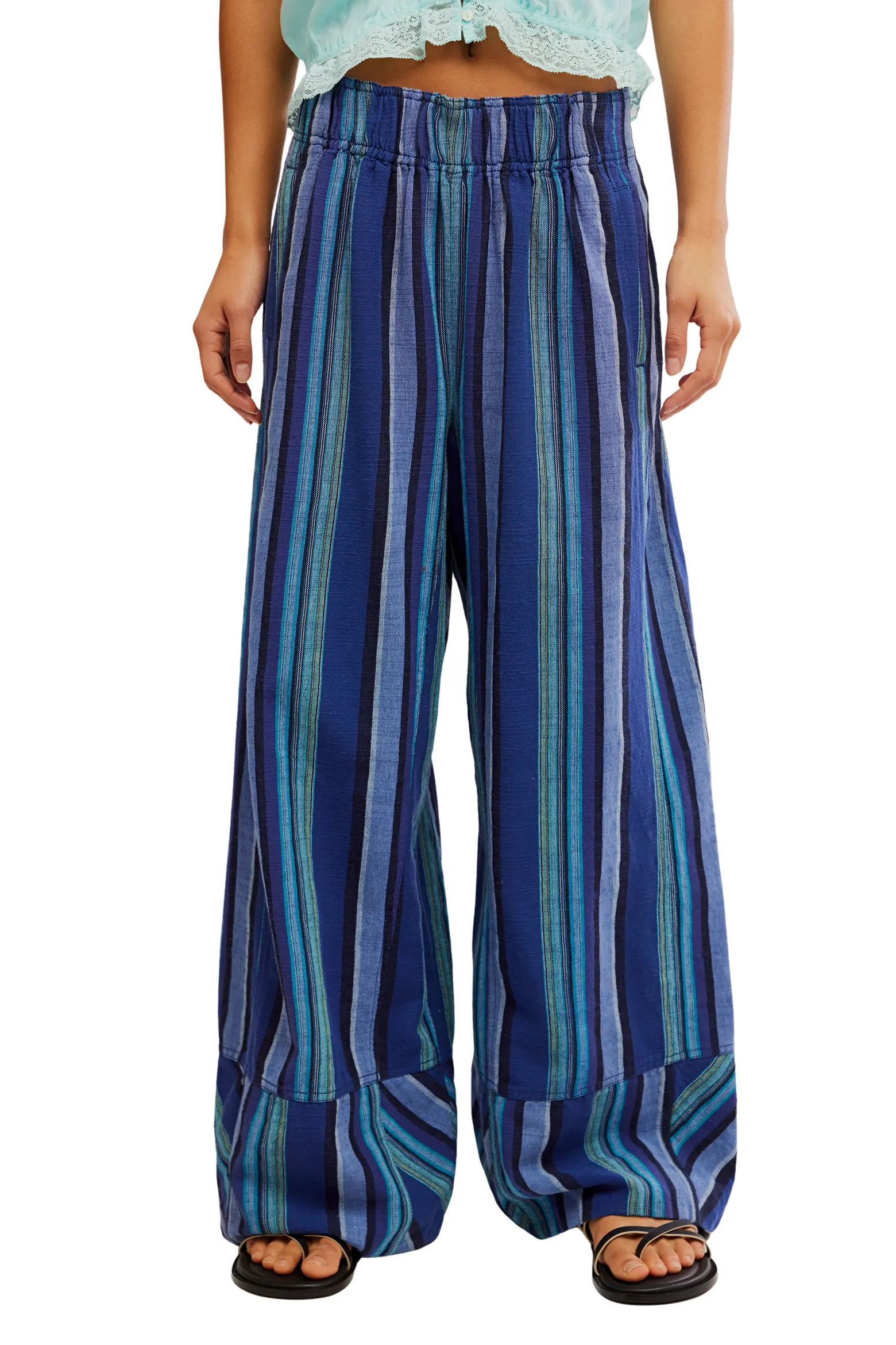 Days End Stripe Wide Leg Linen Pants (Women) | Nordstrom | Nordstrom