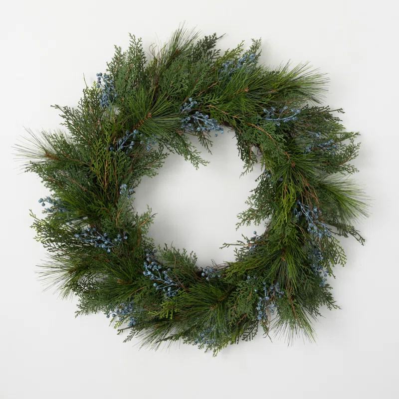 27" Artificial Juniper Wreath | Wayfair North America