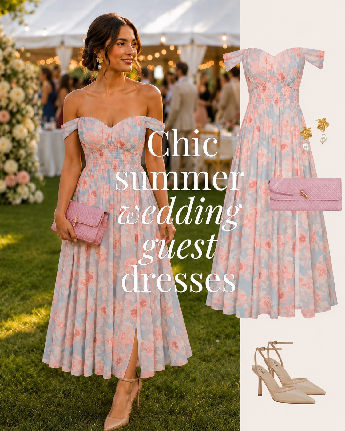 Elegant Wedding Guest Dresses You’ll Want to Wear All Season Looking for the perfect wedding guest dress? These dreamy pastel dresses are perfect for spring and summer weddings. From soft blue satin slip dresses to romantic floral midi styles, these outfits are flattering, feminine, and effortlessly chic. Whether you’re attending a garden wedding, outdoor ceremony, or formal event, these looks are timeless and Pinterest-approved. #weddingguestdress #weddingguestoutfit #springweddingguest #summerweddingguest #pasteldress #floraldress #satindress #gardenweddingstyle #elegantstyle #outfitinspo #affiliatelinks #ad