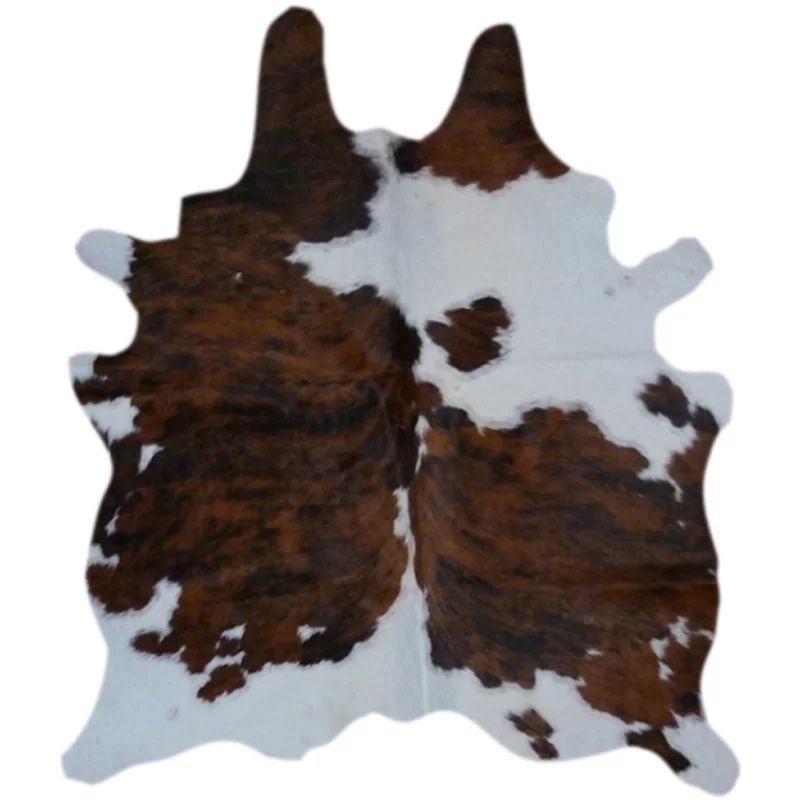 Hagedorn Animal Print Handmade Cowhide Area Rug in Brown And White | Wayfair North America