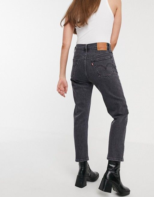 Levi's – 501 – Kurze Jeans in verwaschenem Schwarz | ASOS (Global)