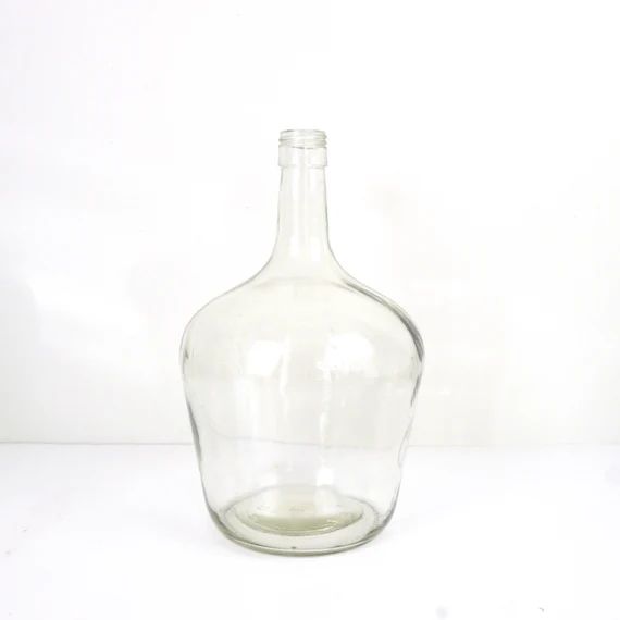 Vintage demijohn bottles 2 liters - Glass demijohn wine bottle flowers vase - French vintage deco... | Etsy (US)