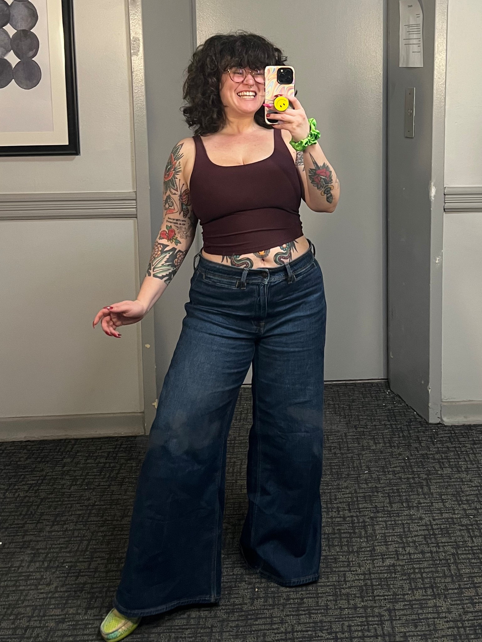 loving dark wash jeans all of a sudden (size 12, they have room)! and of course always always a shelf bra tank (size L) 🤗 

#LTKootd #LTKxAerie #LTKMidsize