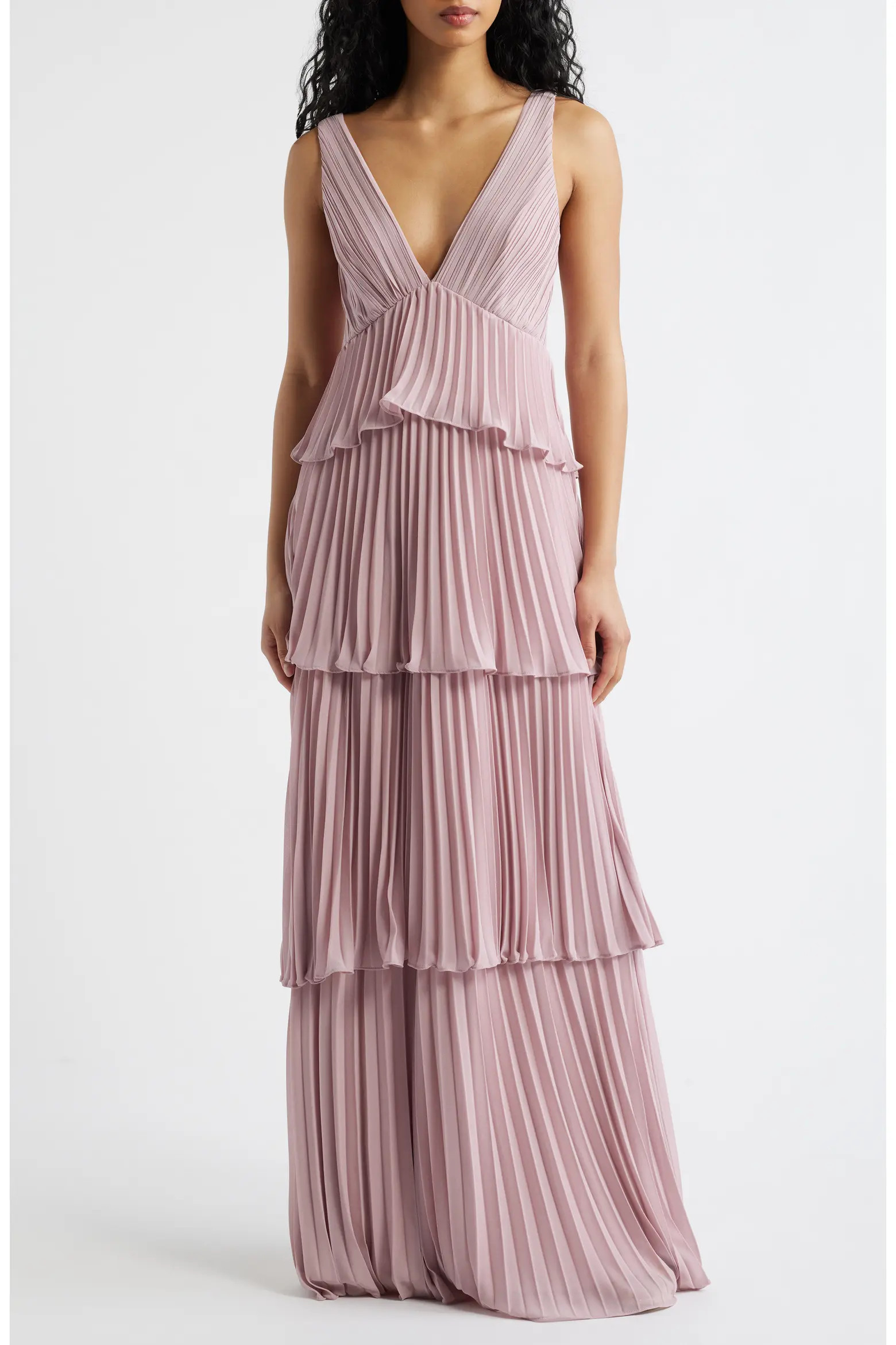 Tiered Gown Pleated (Women) | Nordstrom | Nordstrom