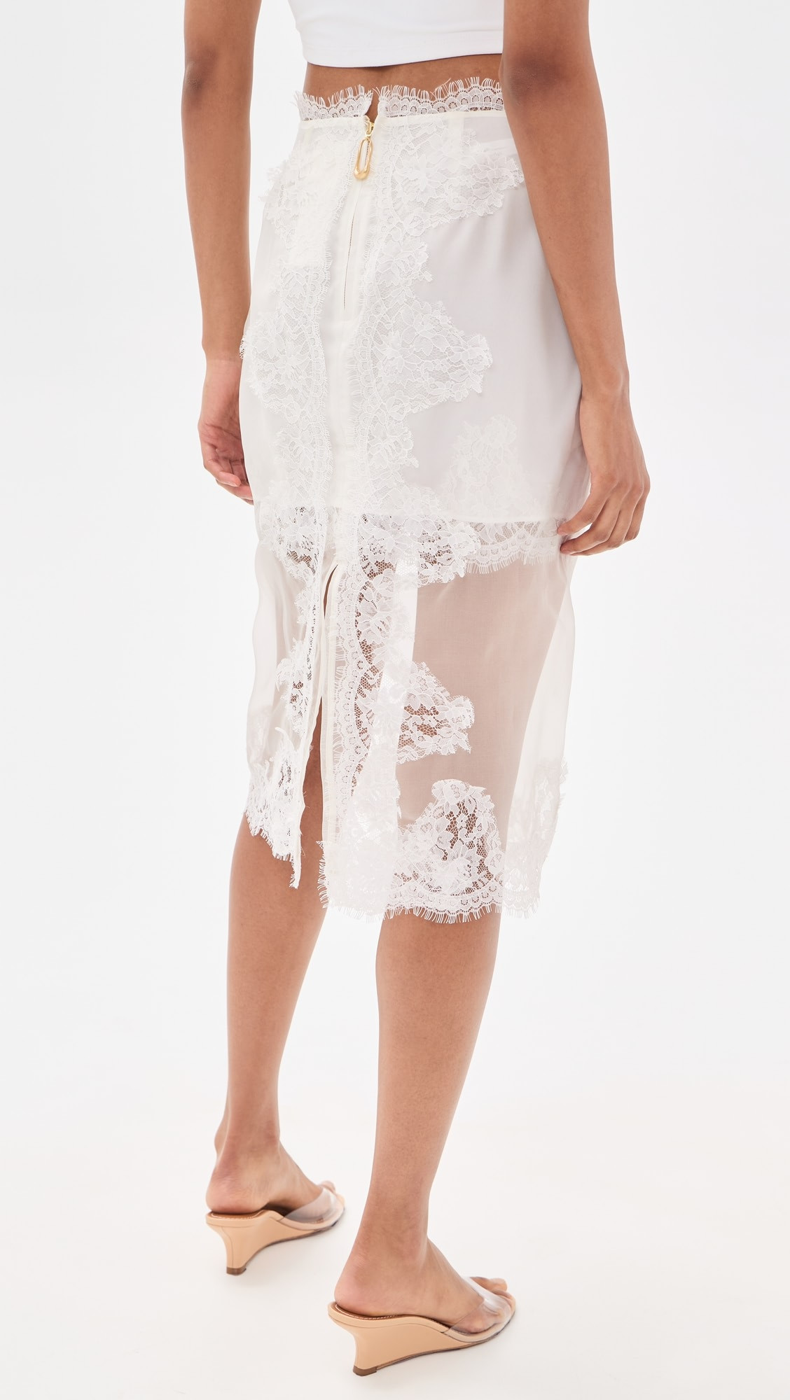 Aje Ophelia Lace Silk Skirt | Shopbop | Shopbop