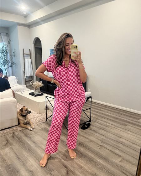 Cutest checkered print!! Just wish they were a little longer! I’m 5’10” for reference and ordered a sized XL! 

#LTKStyleTip #LTKFindsUnder100 #LTKMidsize