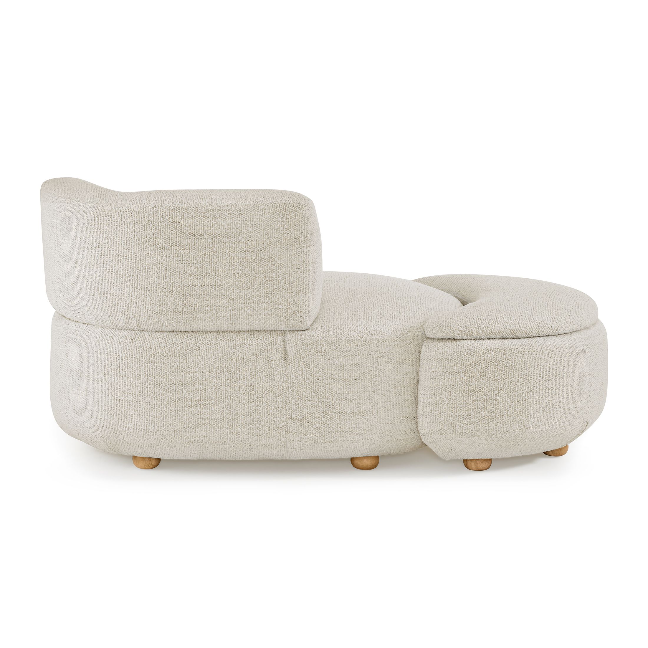 Better Homes & Gardens Juliet Modern Boucle Chaise & Storage Ottoman, Pearl - Walmart.com | Walmart (US)