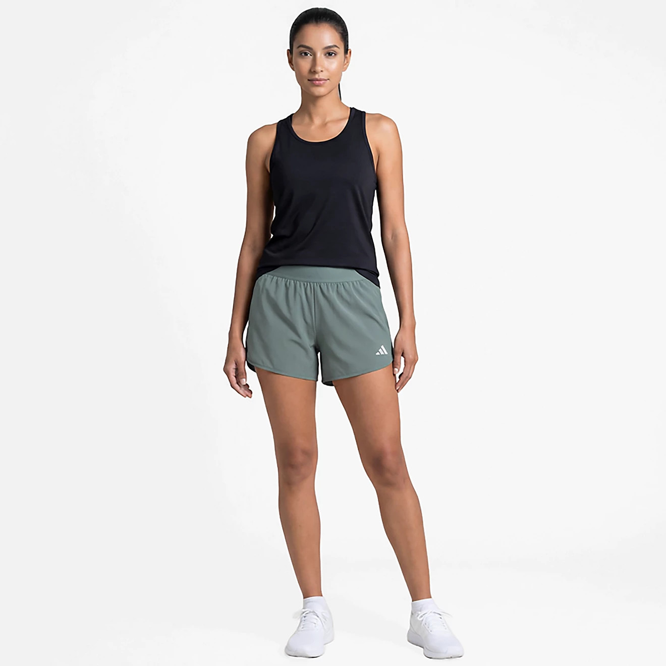 adidas Women's Pacer Workout 2.0 Woven Mid Rise Shorts 3 in | Academy Sports + Outdoors