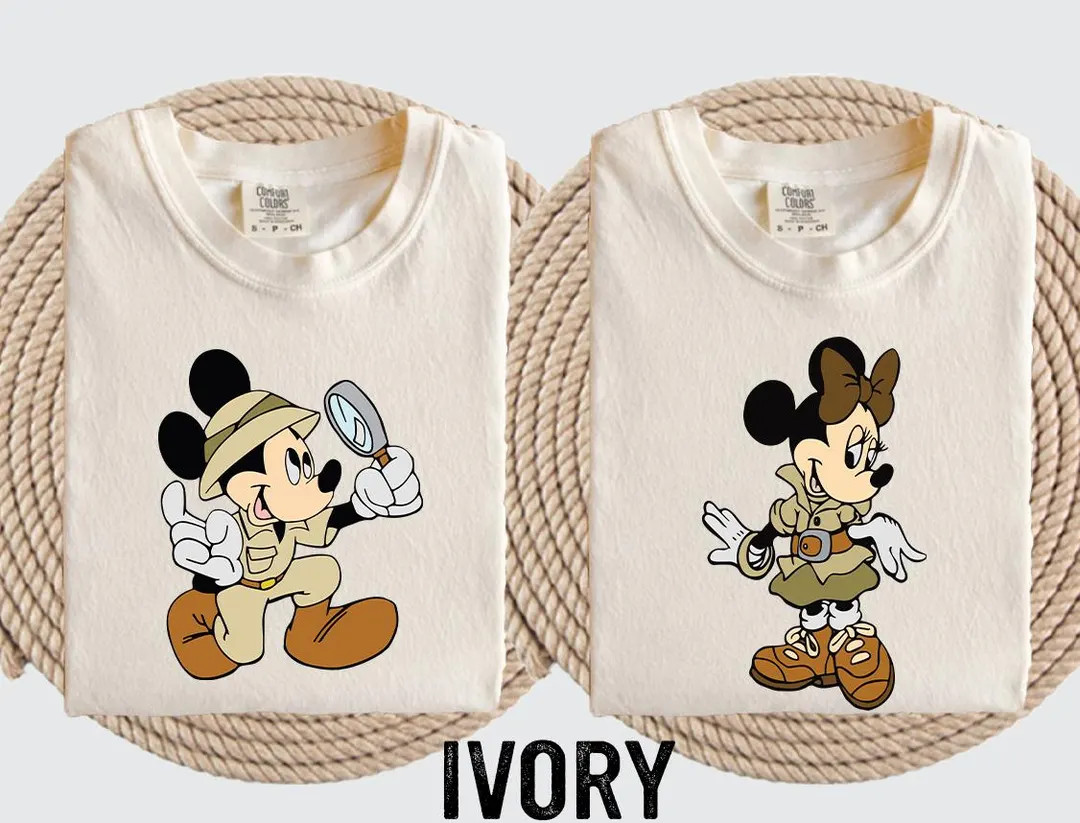 Comfort Colors Disney Animal Kingdom Safari Shirt, Disney Couple Matching Tshirt, Safari Mickey a... | Etsy (US)