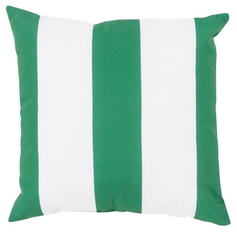 Stripe Outdoor Pillow, Green | One Kings Lane