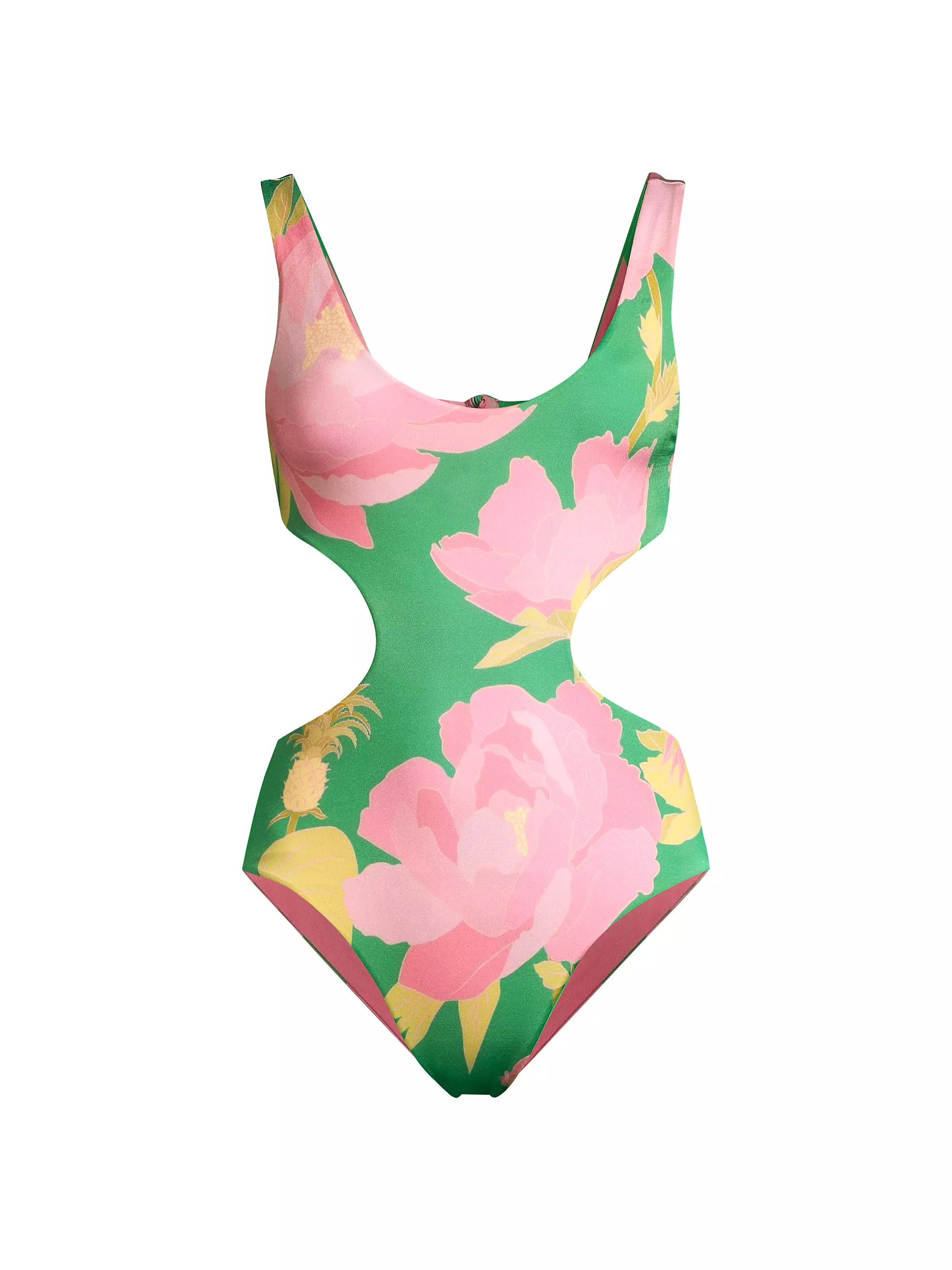 Winter Garden Cut-Out One-Piece Swimsuit | Saks Fifth Avenue