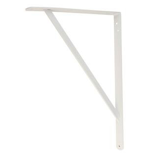 Everbilt 18 in. x 16 in. White Heavy-Duty Shelf Bracket 14835 - The Home Depot | The Home Depot