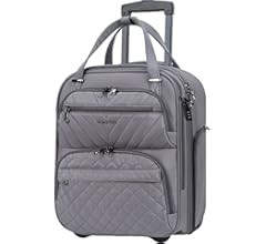 KROSER Carry On Underseat Multi-functional, 16-inch Underseater Lightweight Overnight Suitcase for W | Amazon (US)