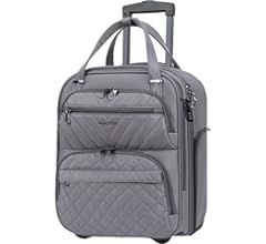 KROSER Carry On Underseat Multi-functional, 16-inch Underseater Lightweight Overnight Suitcase for W | Amazon (US)