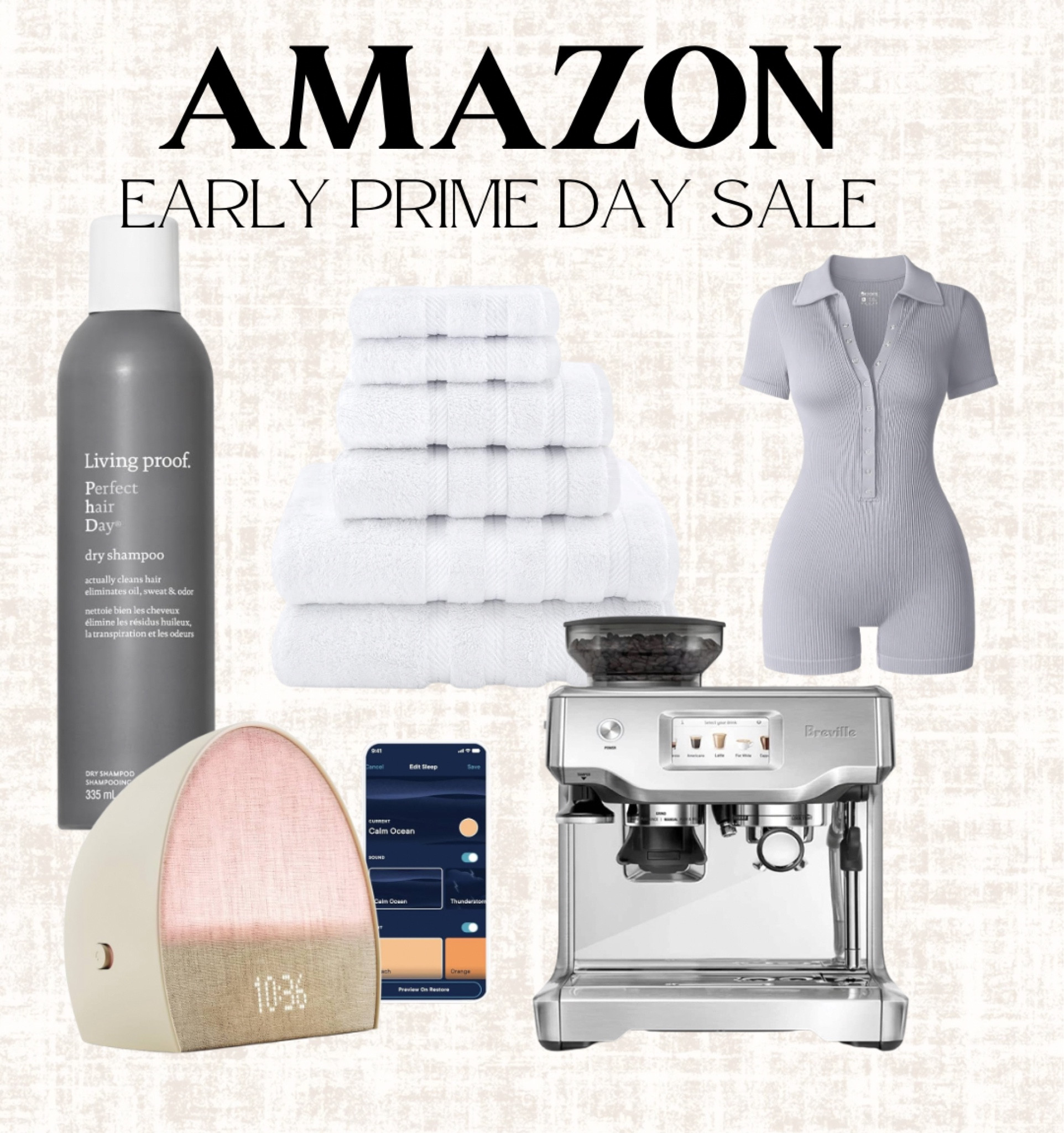Early Amazon Prime Day sale. Amazon must haves, including THE BEST espresso Machine, and must have Living proof hair product. And the viral hatch machine  

#LTKStyleTip #LTKHome #LTKSaleAlert