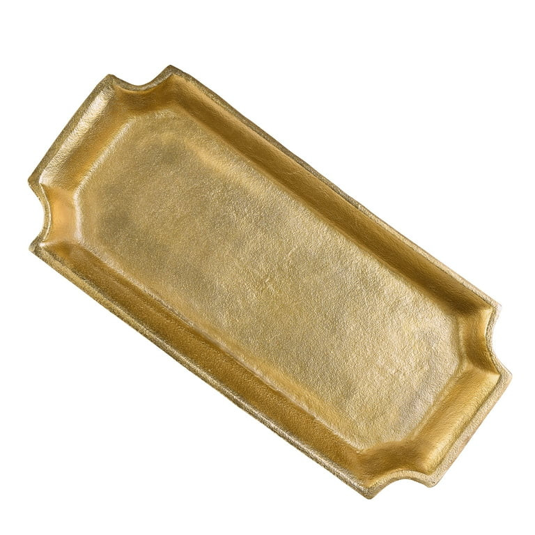 Better Homes & Gardens 17"x8" Gold Cast Metal Decorative Tray | Walmart (US)
