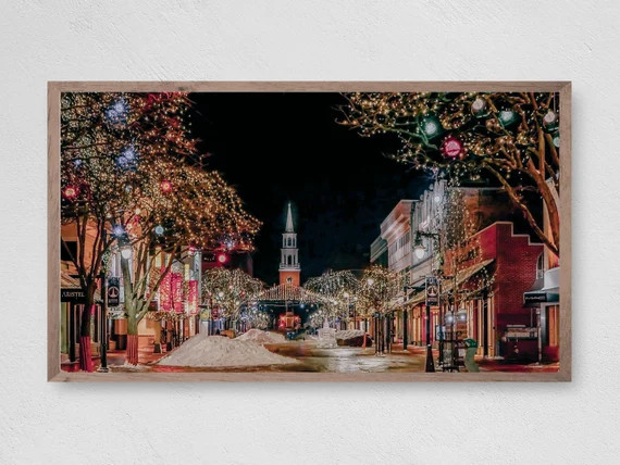 Samsung Frame TV Art Christmas Christmas Village Instant - Etsy | Etsy (US)