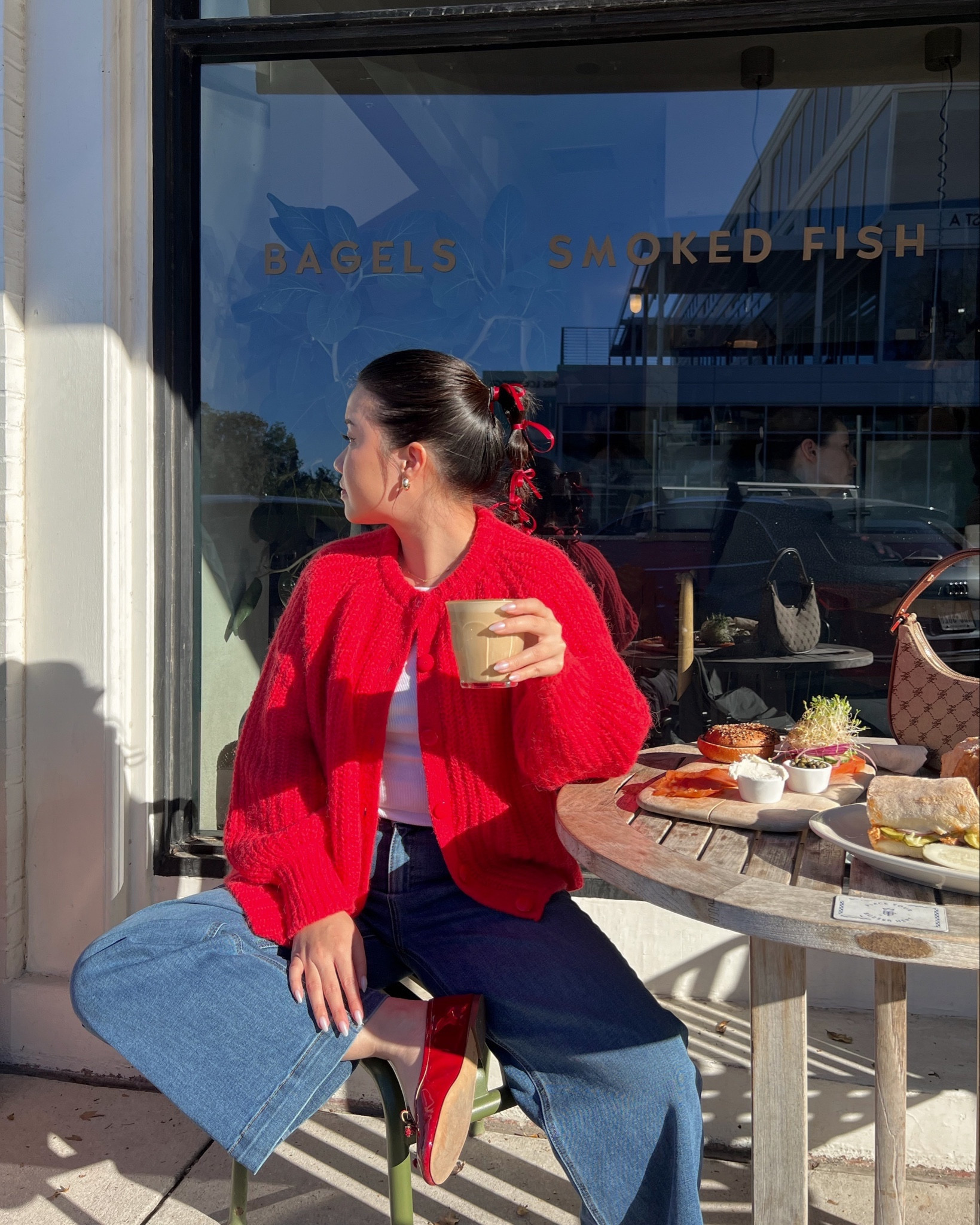 cozy morning coffee time ❤️🎄

sizing details
cardigan - size M (I sized up for an oversized fit)
jeans - size 27 (these are from Just Black Denim but I linked similar options below)
shoes - size 6 (run true to size)

🏷️ winter outfit inspo, cozy style, casual winter outfit, christmas outfit, cozy christmas outfit, red cardigan, red ballet flats, cozy aesthetic outfit

#LTKstyletip #LTKGiftGuide #LTKHoliday