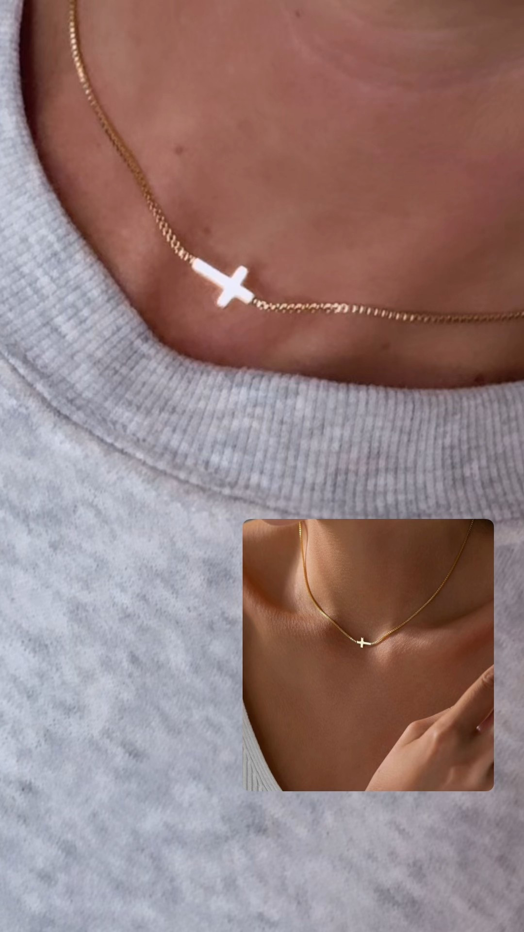The perfect dainty cross necklace for everyday wear 🤍 

From workouts to sweaty sauna sessions, it’s stayed incredibly shiny with no tarnish. Such amazing quality, especially for the price.

#LTKValentine