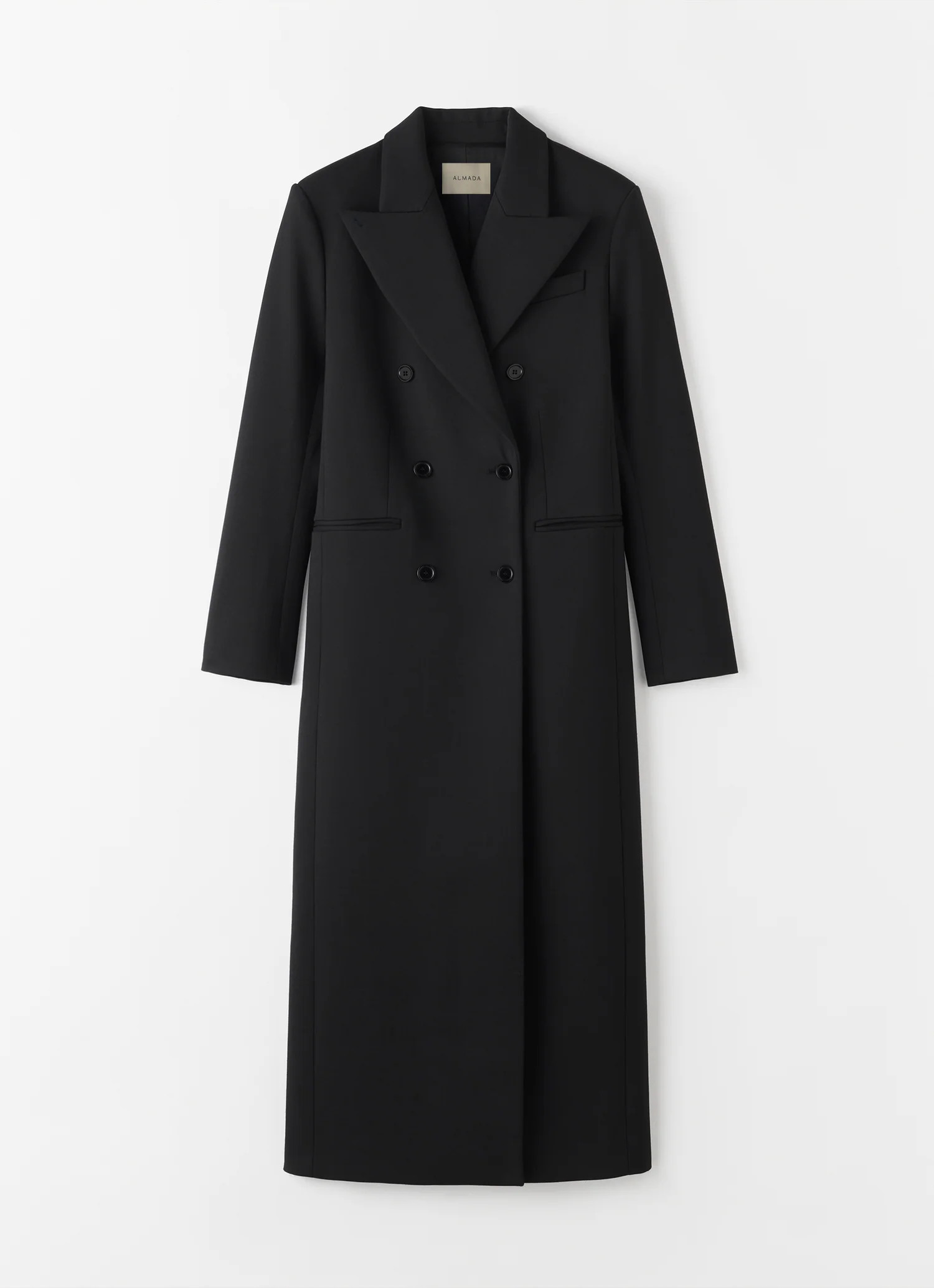Margot Long Tailored Blazer, black | Almada Label