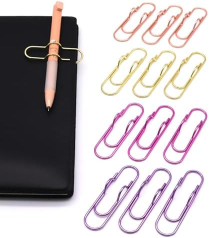 12-Pack Pen Holder Clips for Notebook, Journal, and Book, Ideal for Students, Professionals, and ... | Amazon (US)