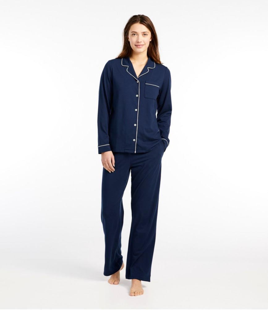 Women's Super-Soft Shrink-Free Pajama Set, Button-Front | L.L. Bean