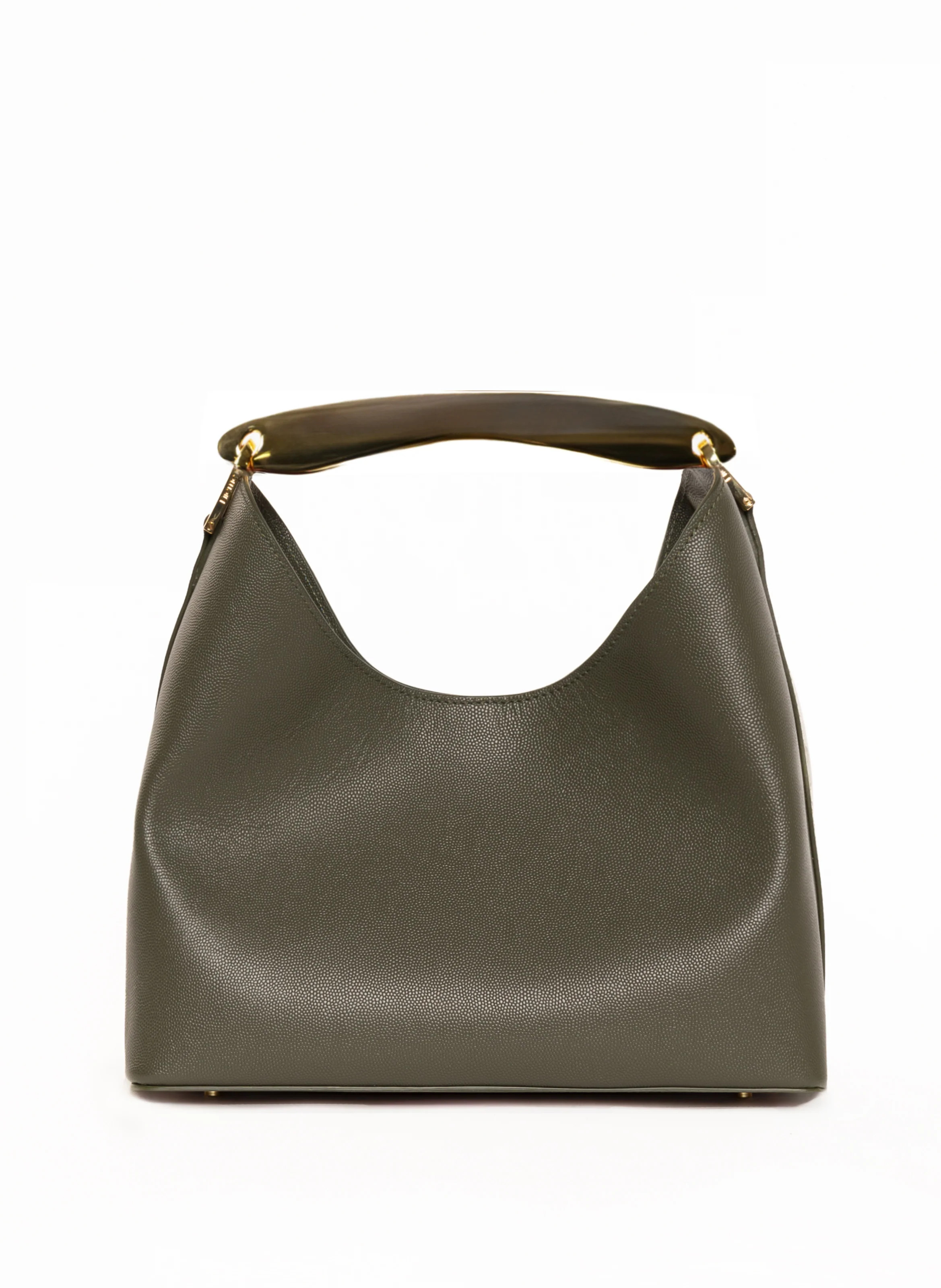 Boomerang Leather Khaki Green | Elleme