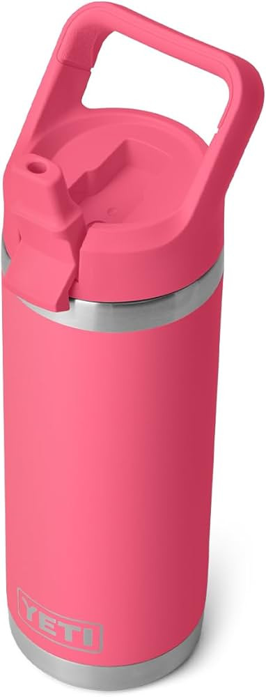 YETI Rambler 18 oz Bottle, Vacuum Insulated, Stainless Steel with Color Matching Straw Cap, Tropi... | Amazon (US)