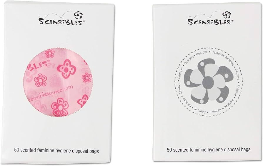 Scensibles Disposal Bags for Menstrual Care Products - 50 ct Refill Box - for Disposal of Tampons... | Amazon (US)