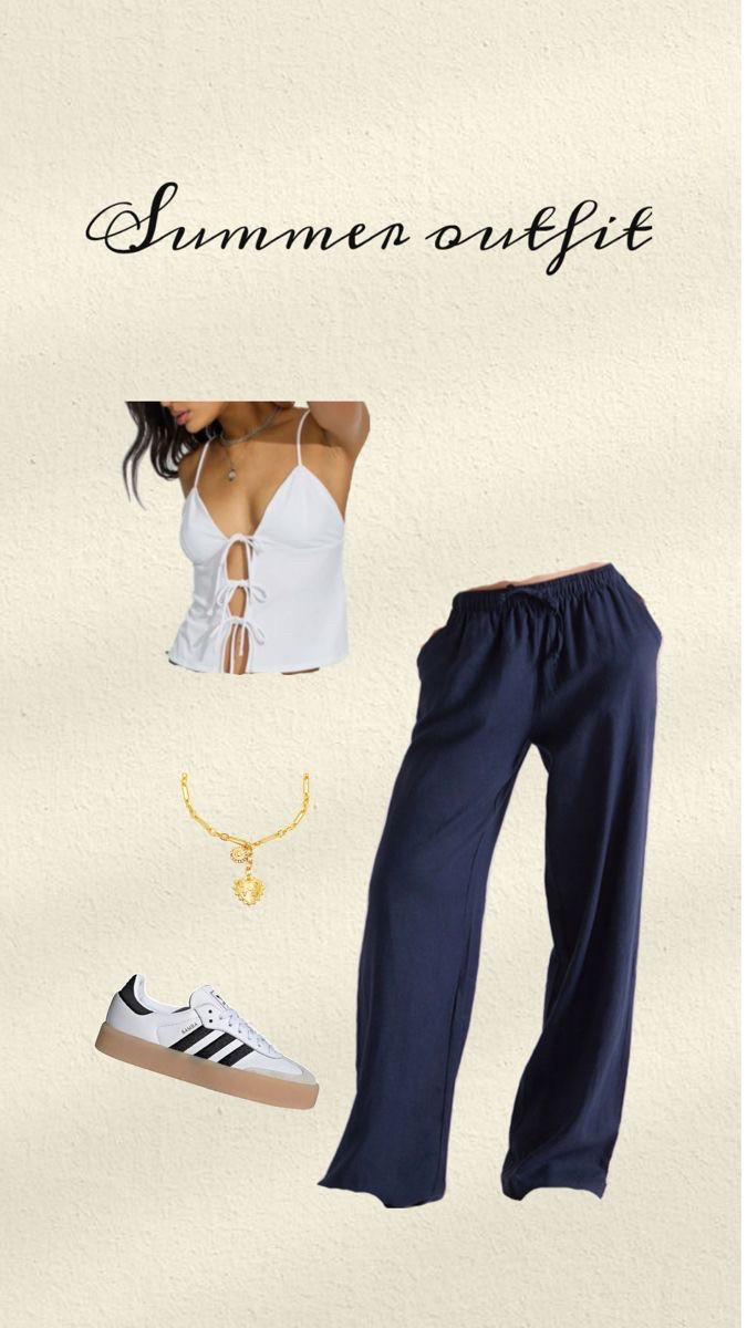 Summer outfit with a linen pants and white top!

Linen pants, white, top, Samba, gold jewelry



#LTKStyleTip #LTKFindsUnder100 #LTKSeasonal