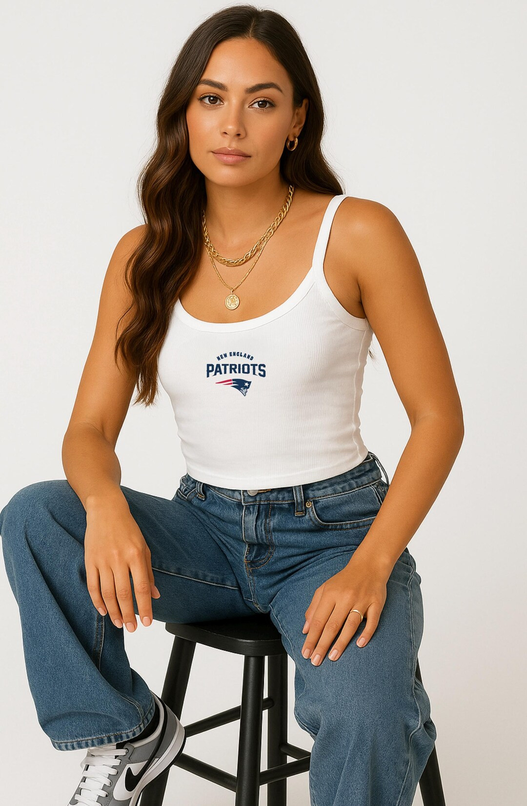 Women's Tank Top - New England Patriots Football NFL Tailgate Women's Spaghetti Strap Tank, Patri... | Etsy (US)