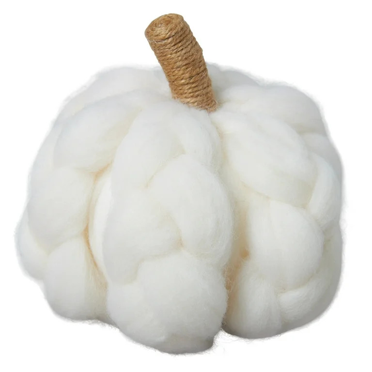 Harvest Cream Braided Pumpkin, Way To Celebrate | Walmart (US)