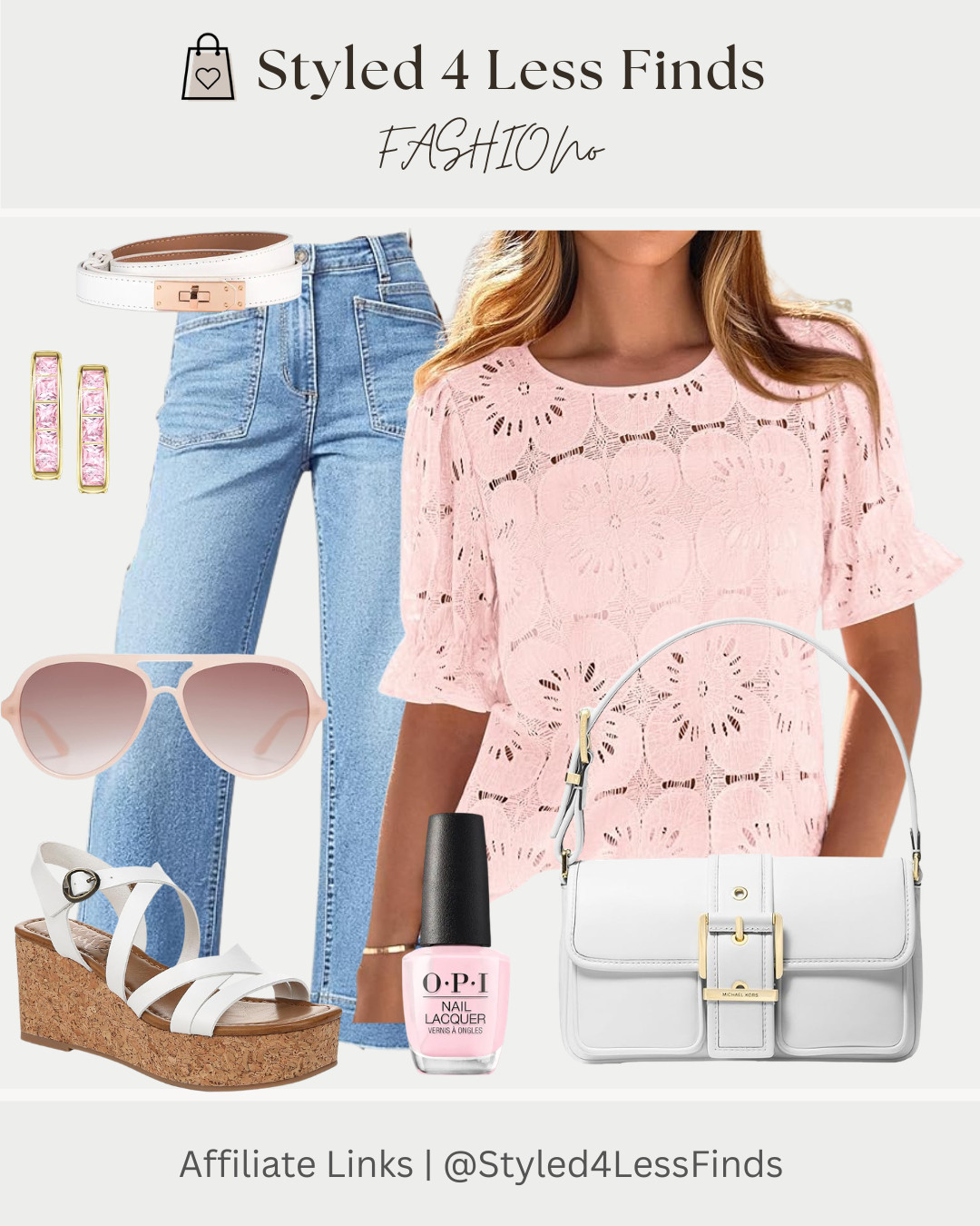 Soft pink for spring? Always yes. 💕
This eyelet top is the perfect mix of feminine + casual, and I love it paired with light denim, white accessories, and a fresh pink mani. So easy, so pretty, and so affordable.

✨ Style Tip: When wearing a detailed top like eyelet or lace, keep the accessories clean and minimal so the texture can stand out without competing. 

 #LTKcanada #LTKjeans #LTKover50style