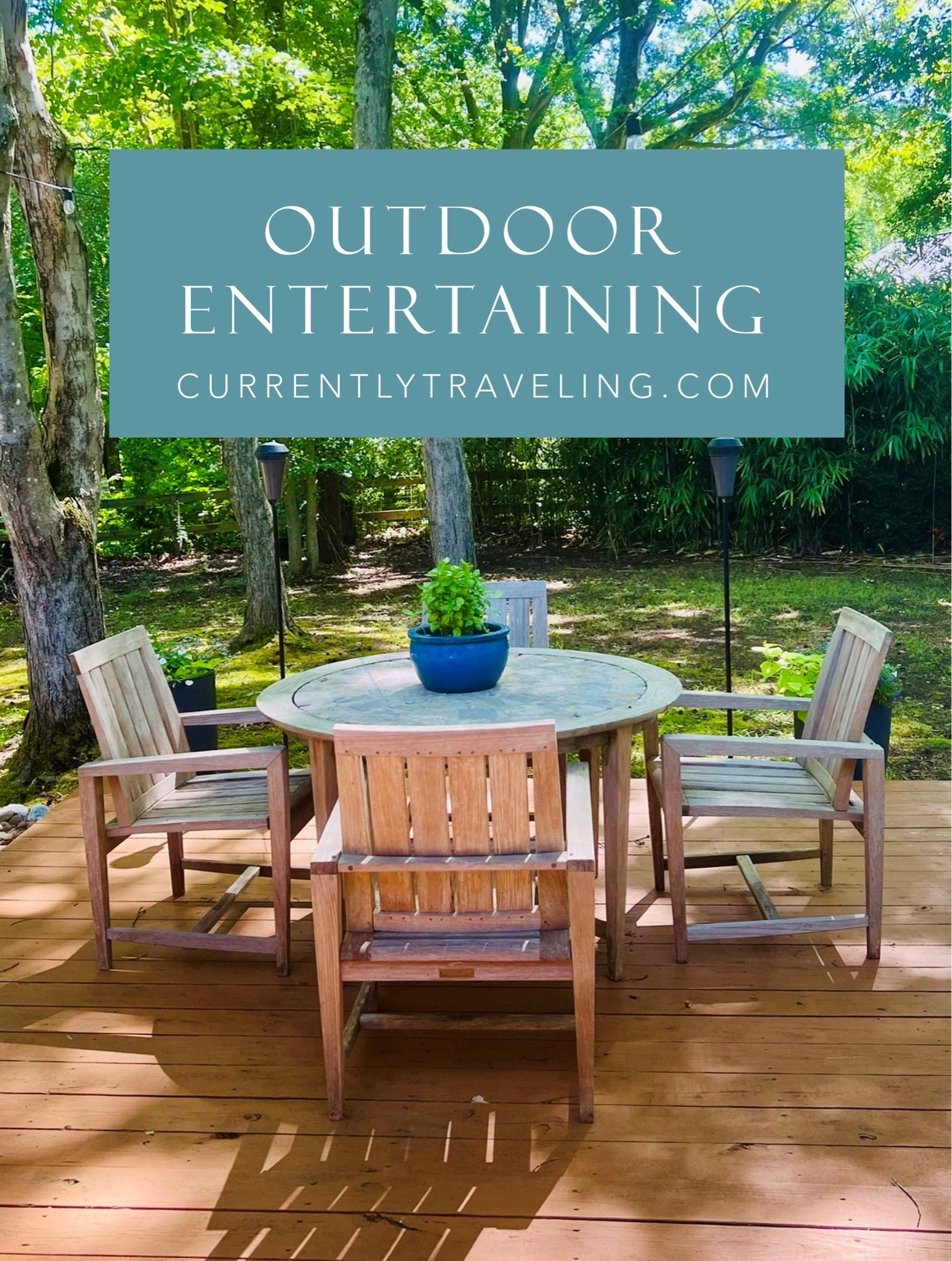 Outdoor entertaining 
Outdoor dining set
Outdoor seating 
Outdoor furniture 
Teak furniture 
Acacia furniture 
Outdoor decor 
Outdoor chairs 
Outdoor couch 
Outdoor dining