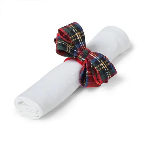 Sur La Table Plaid Bow Napkin Ring | Sur La Table