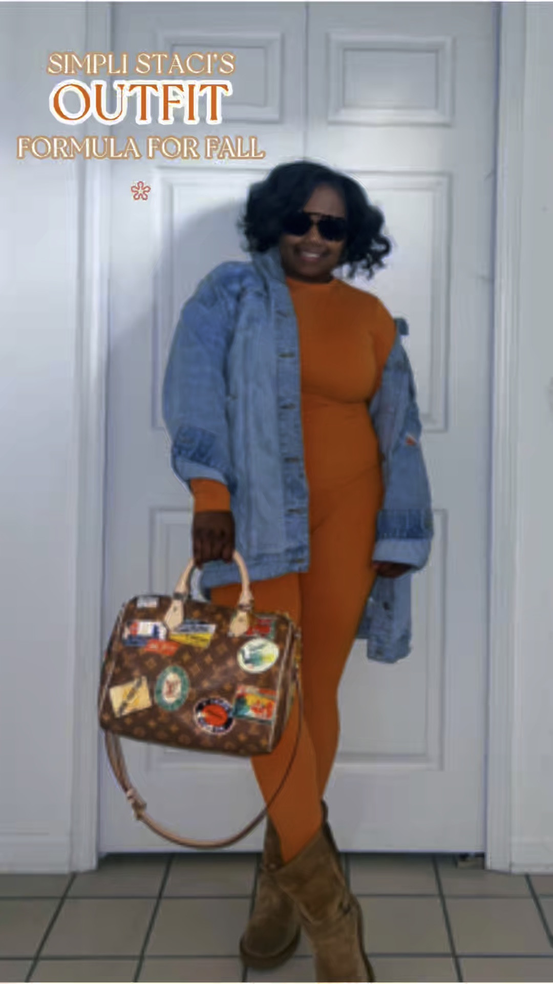 Fall weekends are all about cozy and chic! 🍂✨ I’m loving this orange two-piece set from the TikTok shop—it’s the perfect fall wardrobe staple and part of my Simpli Staci outfit formula for effortless style. The long sleeve top and leggings are a comfy base, paired with my oversized distressed denim jacket from Aerie, Ugg boots, and TikTok shop shades to complete the look. Click the shopping cart to grab this set (I loved it so much I got 4 other colors!) and check out my showcase for these must-have shades. Luxe details? Tory Burch gold studs and my Louis Vuitton passport speedy. 💫 Comment below which color I should grab next! 💬

Everything is linked via the link in my bio! 






#FallFashion 
#FallOutfitInspiration #TikTokShopFinds #LuxeForLess #WeekendOutfit #CasualChic #FallWardrobe #TwoPieceSet #OOTD #SimpliStaciStyle #TikTokFinds #AffordableFashion #OrangeOutfit


#LTKFindsUnder50 #LTKSeasonal #LTKOver40