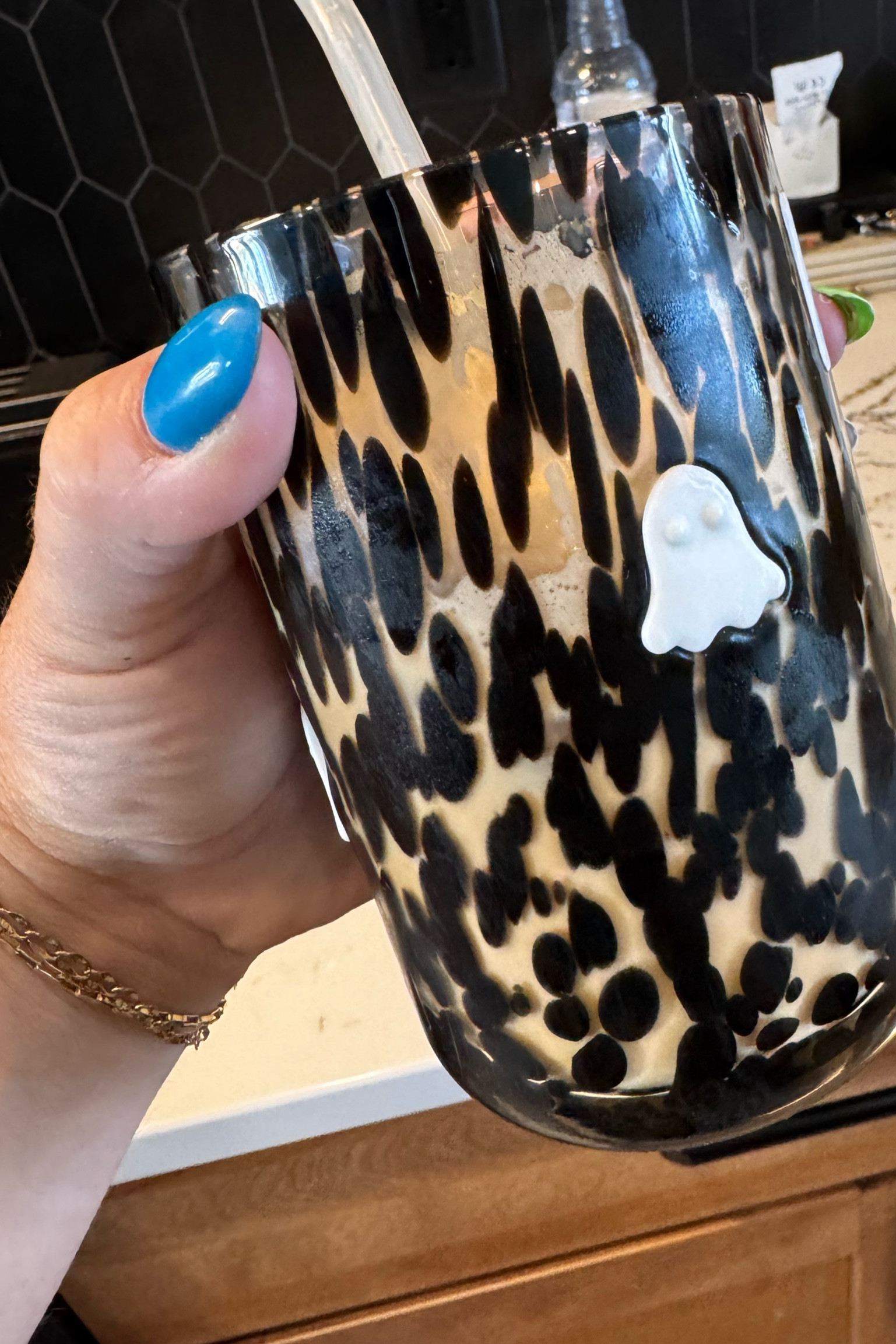 Spooky cups 👻
 These are such good quality glass cups. Highly recommend for your at home lattes

#LTKfindsunder50 #LTKhome #LTKSeasonal