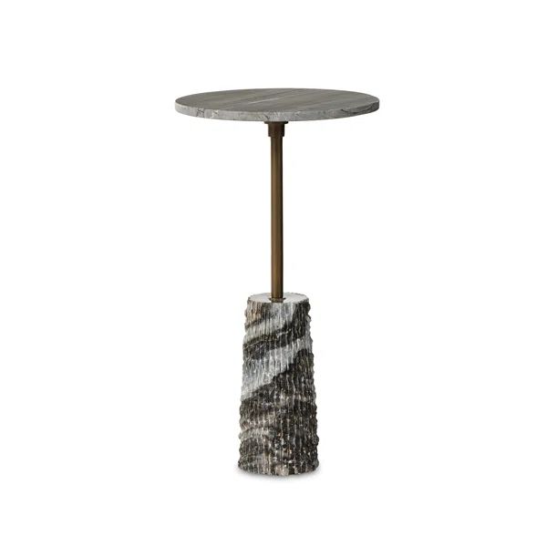 Genuine Marble Pedestal End Table | Wayfair North America
