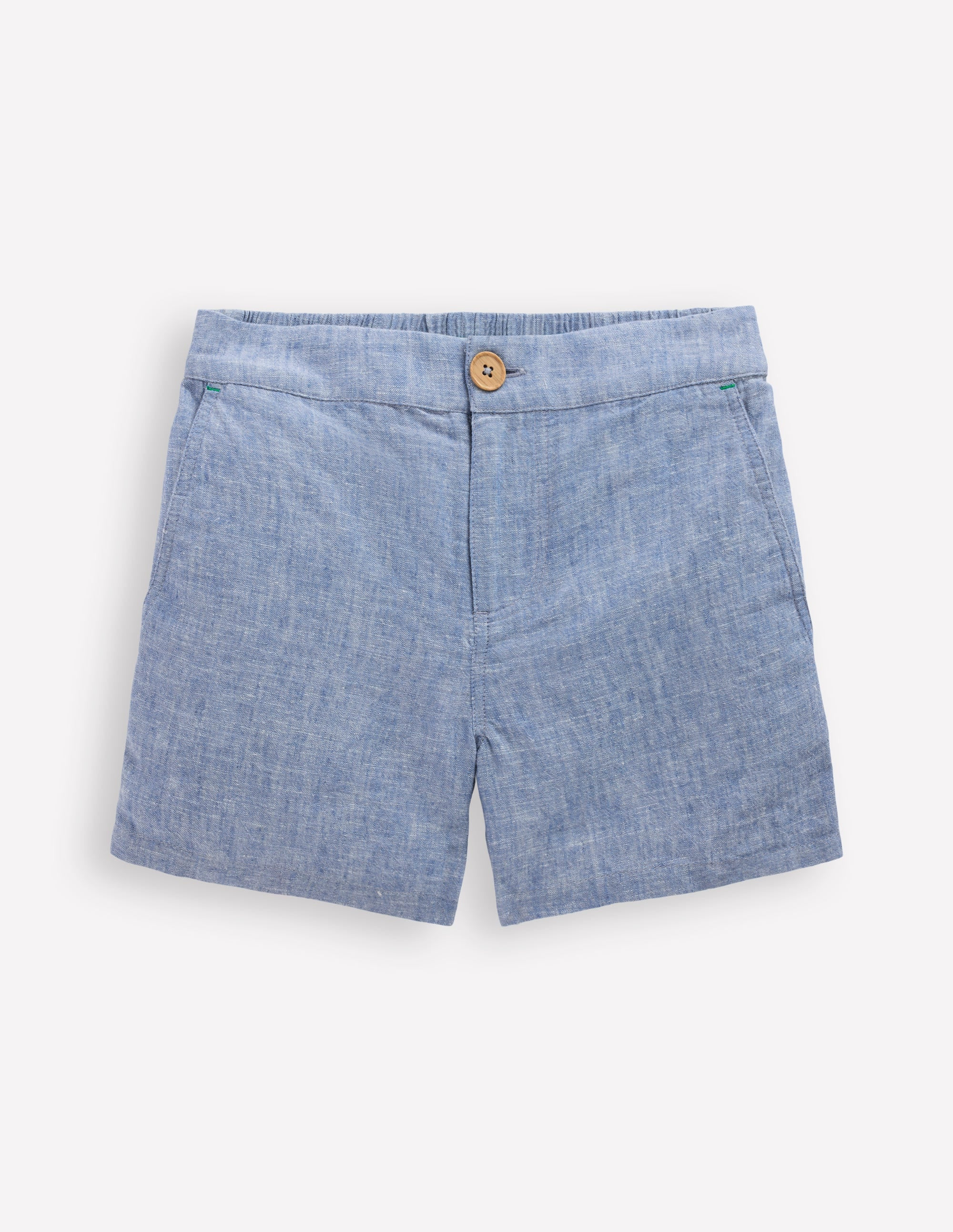 Cotton Linen Shorts-Chambray | Boden (US)